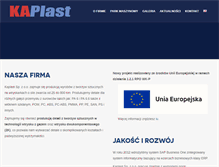 Tablet Screenshot of kaplast.com.pl